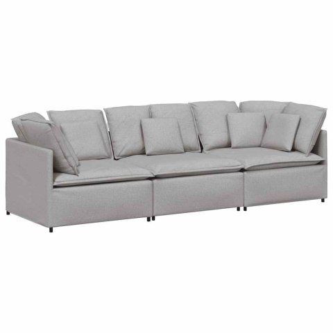 Sofa modułowa z poduszkami Tkanina Cloud Grey