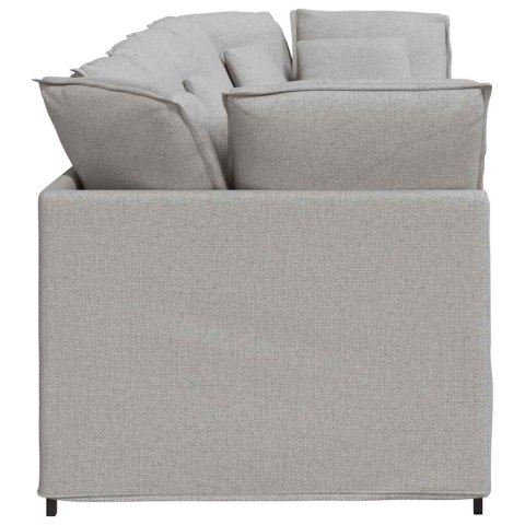 Sofa modułowa z poduszkami Tkanina Cloud Grey