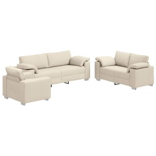 Zestaw Sof 2 pcs czerwone wino 219 x 77 x 82 cm tkanina