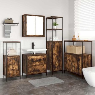 Zestaw mebli łazienkowych 5 pcs Brązowy 76.5 x 35 x 95 cm