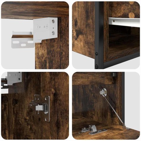 Zestaw mebli łazienkowych 5 pcs Brązowy 76.5 x 35 x 95 cm