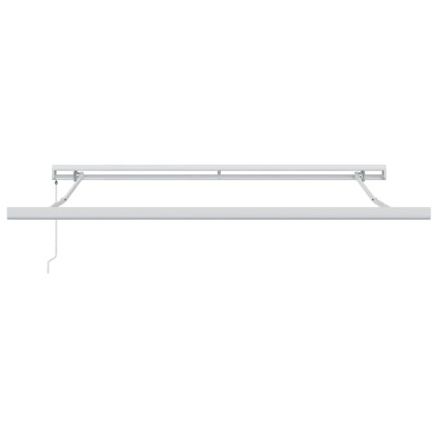 Markiza zwijana Biały 350 x 250 cm Tkanina i Metal