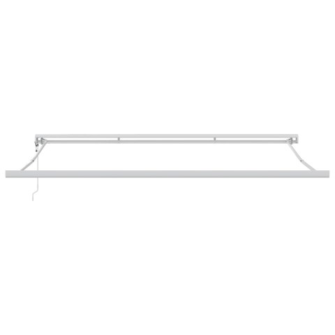 Markiza zwijana Biały 400 ×300 cm Tkanina i Metal