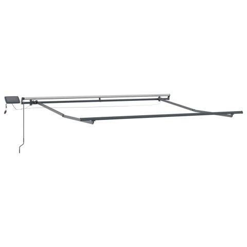 Markiza zwijana Ze LED Lights Jasnoszary 350 x 250 cm tkanina