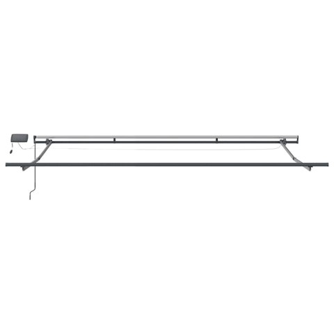 Markiza zwijana Ze LED Lights Wielokolorowe 450 ×300 cm tkanina