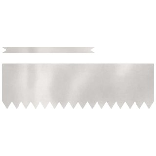 Krawężnik do trawnika 50 pcs Srebrny 100 x 0.05 x 20 cm