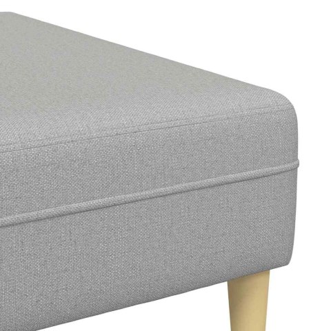 Sofa materiałowa z poduszką Szary chmur 208 cm tkanina