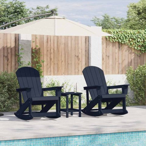 Fotele bujane Adirondack 2 pcs Ciemnoniebieski HDPE