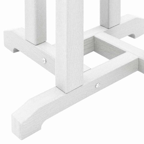 Zestaw barowy w ogrodzie 3 pcs Biały HDPE