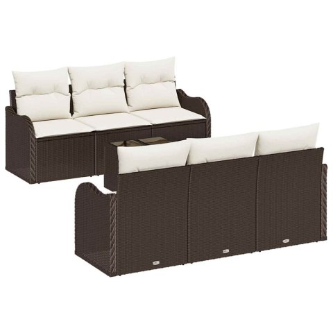 Zestaw Sof na Ogród Brązowy 55 x 55 x 37 cm polirattan
