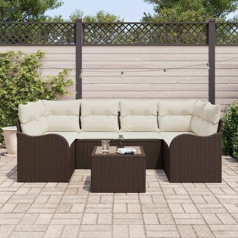 Zestaw Sof na Ogród Brązowy 55 x 55 x 37 cm polirattan