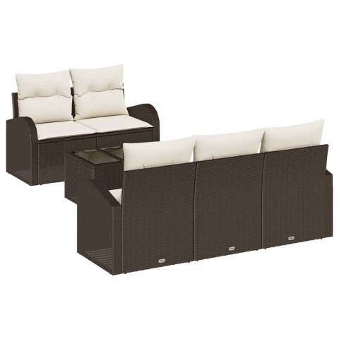 Zestaw Sof na Ogród Brązowy 55 x 55 x 37 cm polirattan