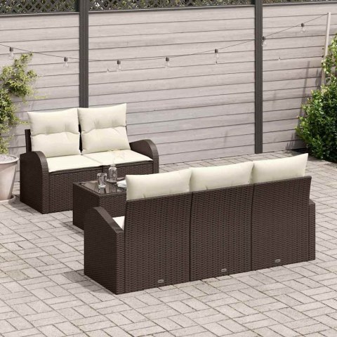 Zestaw Sof na Ogród Brązowy 55 x 55 x 37 cm polirattan