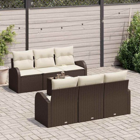 Zestaw Sof na Ogród Brązowy 55 x 55 x 37 cm polirattan