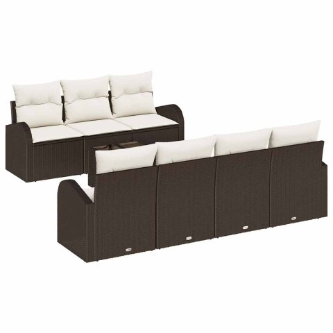 Zestaw Sof na Ogród Brązowy 55 x 55 x 37 cm polirattan