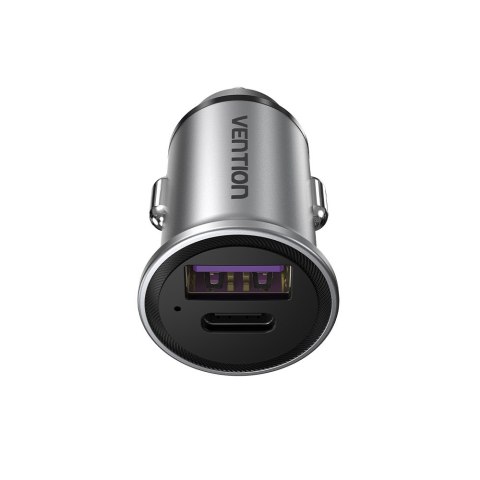 Ładowarka samochodowa Vention USB-A USB-C 30W PD