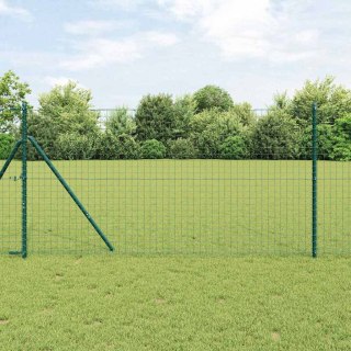 Słupek ogrodzeniowy. 52 pcs Zielony 3,2 x 3,2 x 170 cm Stal