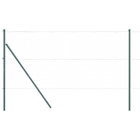 Słupek ogrodzeniowy. 52 pcs Zielony 3,2 x 3,2 x 200 cm Stal