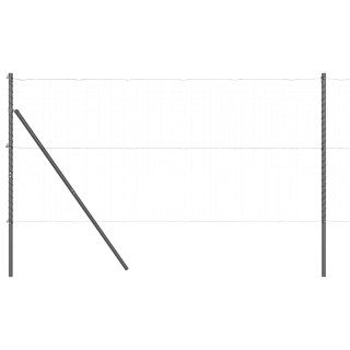 Słupek ogrodzeniowy. Inny 52 pcs Szary 3,2 x 3,2 x 150 cm Stal