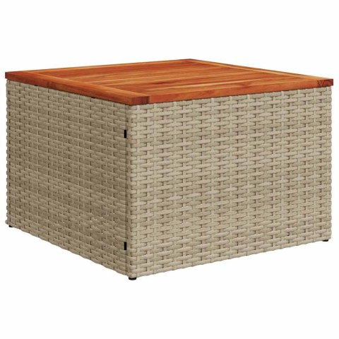 Zestaw sof ogrodowych 10 pcs beżowo-jasnoszary