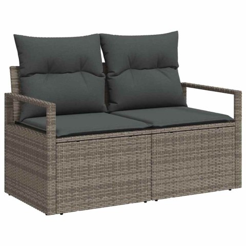 Zestaw Sof na Ogród 8 pcs Szary