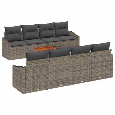 Zestaw Sof na Ogród 7 pcs Szary
