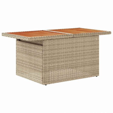 Zestaw Sof na Ogród z przechowywaniem 8 pcs Beżowy Polirattan