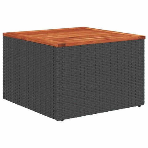 Zestaw Sof na Ogród 8 pcs Czarny polirattan