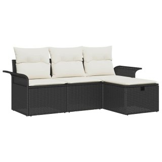 Zestaw Sof na Ogród z poduszką 4 pcs Polirattan
