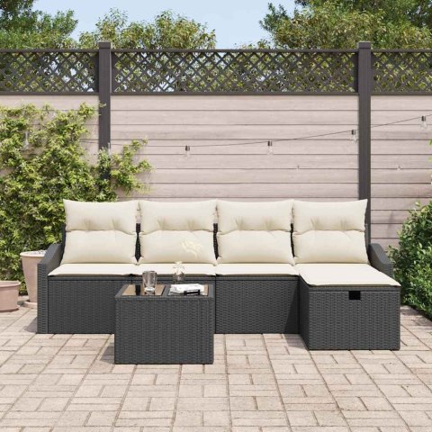 Zestaw Sof z poduszką 5 pcs polirattan