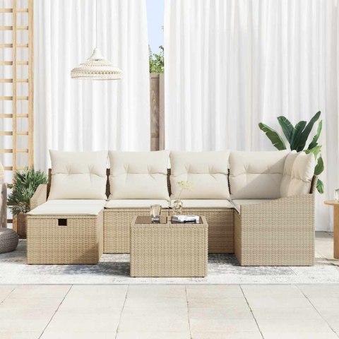Zestaw Sof z poduszką 6 pcs polirattan