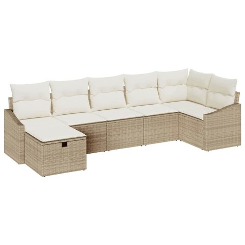 Zestaw Sof z poduszką 7 pcs polirattan