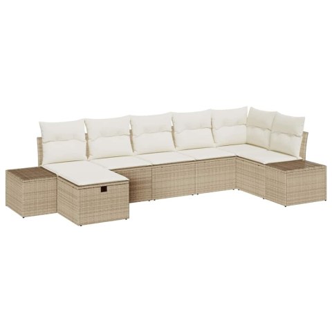 Zestaw Sof z poduszką 7 pcs polirattan