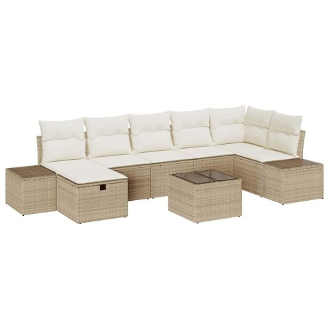 Zestaw Sof z poduszką 8 pcs polirattan