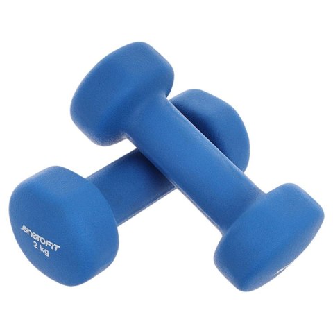ZESTAW HANTLI NEOPRENOWYCH 2x2KG ENERO FIT