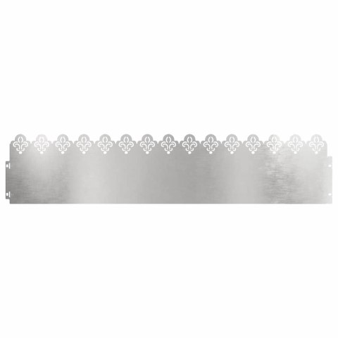 Obrzeża trawnikowe 30 pcs Srebrny 103 x 0,05 x 22 cm