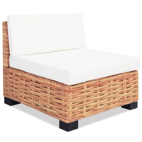 Zestaw wypoczynkowy, 14 elementów, naturalny rattan