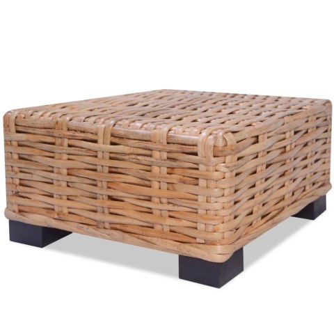 Zestaw wypoczynkowy, 14 elementów, naturalny rattan