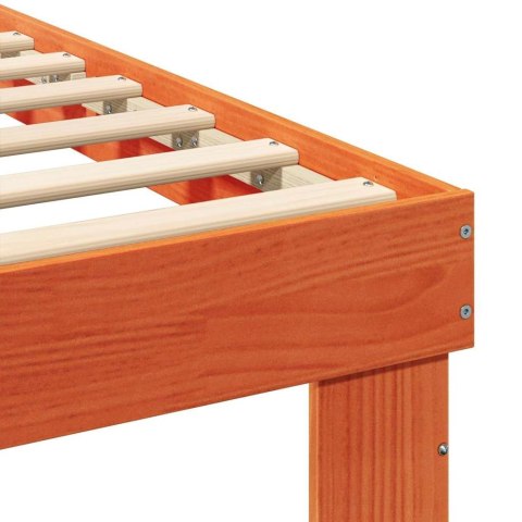 Ramka łóżka Brązowy 200 x 200 cm Lite drewno sosnowe