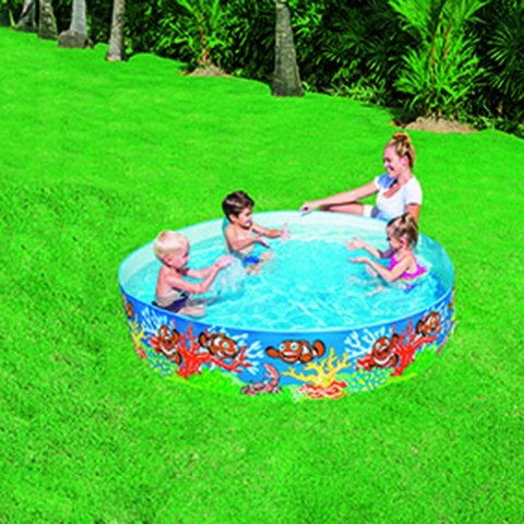 Bestway Basen Twardy Dla Dzieci PVC Marina 183x38 cm +2 Lata Ogrodowy 55030