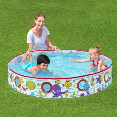 Bestway Rigidzna Basen Dla Dzieci PVC Ryby 152x25 cm +2 Lata Ogrod 55029