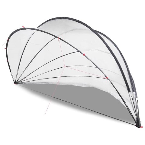 Kopuła basenowa przezroczysty 592 x 590 x 275 cm PVC
