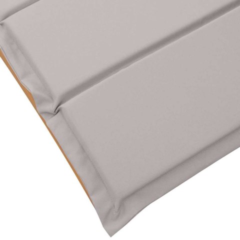 Leżak 2 pcs Ciemnoszary 184 x 55 x 64cm Lite drewno akacjowe