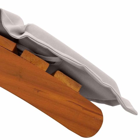 Leżak 2 pcs Ciemnoszary 184 x 55 x 64cm Lite drewno akacjowe