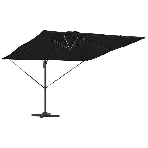 Parasol plażowy Czarny 286 x 284 x 270 cm Aluminium i Poliester