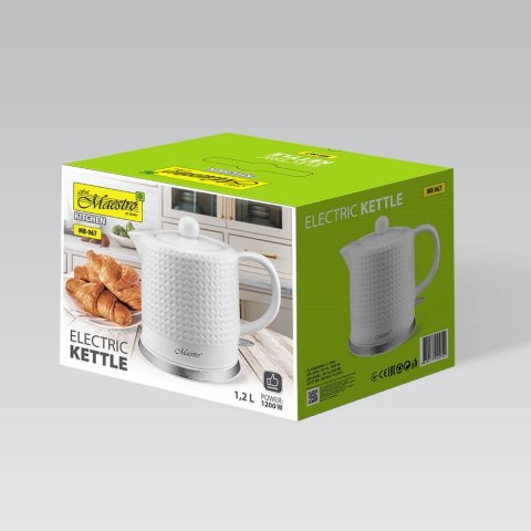 Czajnik elektryczny ceramiczny 1,2L MR-067 MAESTRO