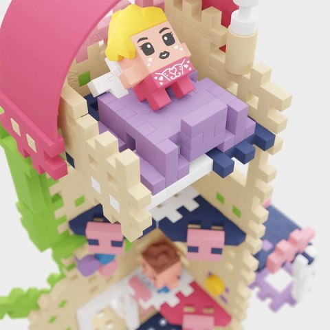 MARIOINEX Klocki Mini Waffle Princess Wieża Fantazji, 148 elementów