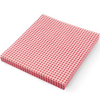 Papier pergaminowy do przekąsek frytek 20x25 cm wzór kratka - 500 szt.