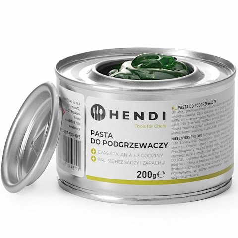 Pasta do podgrzewaczy do potraw etanol 200 g - 72 puszki
