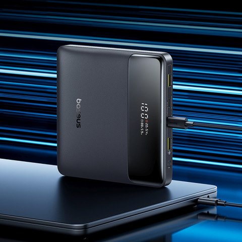 Powerbank z wyświetlaczem Blade H1 20000mAh USB-A USB-C 100W - czarny